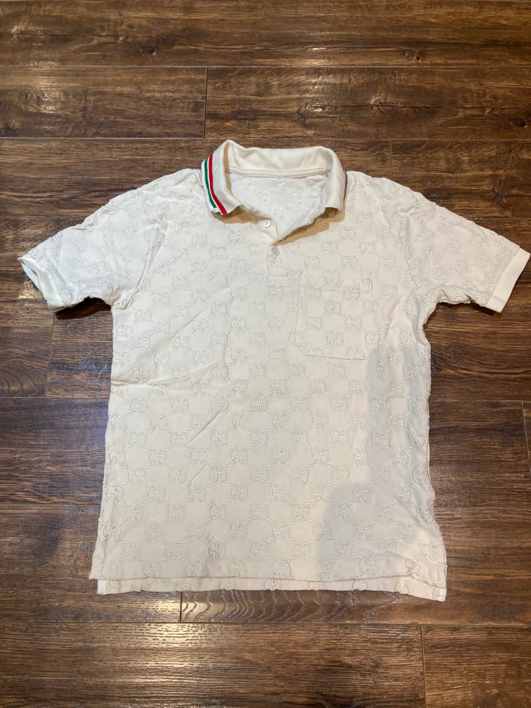 Gucci Monogram Polo Shirt - Cream