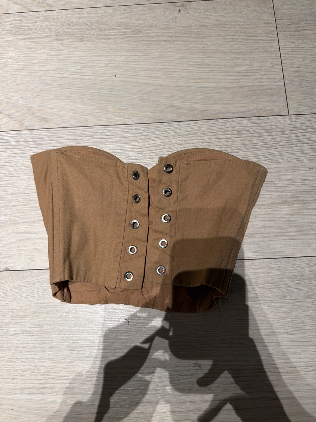 Brown Corset Top with Grommets - photo 2