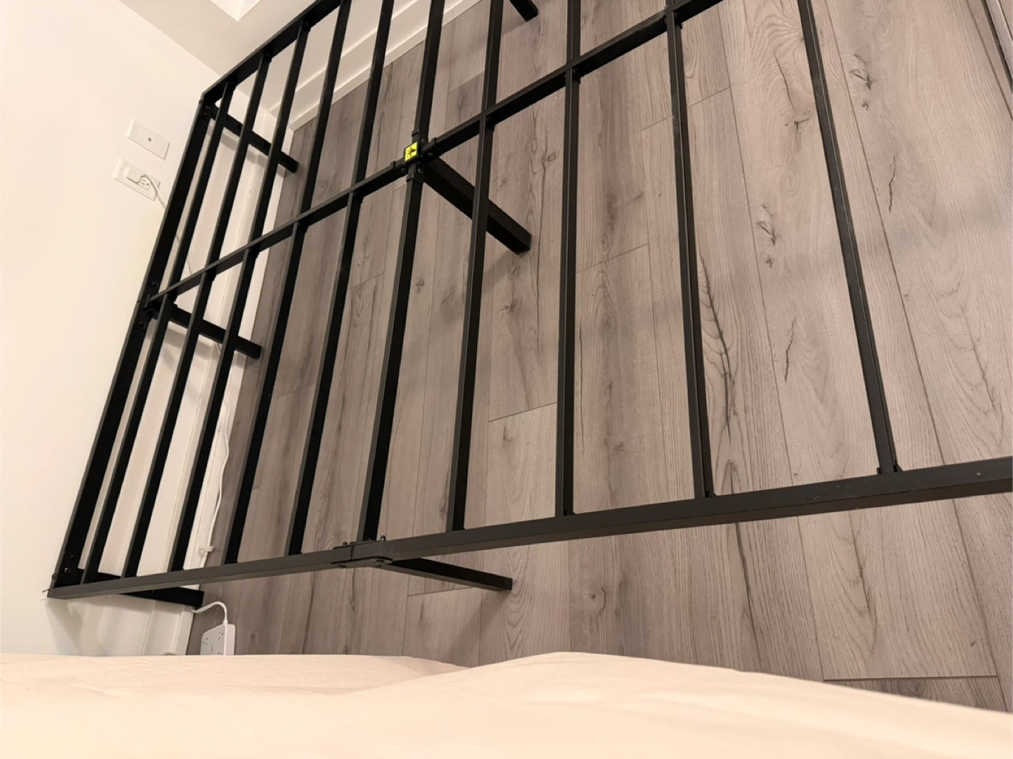 Black Metal Queen Bed Frame - photo 2