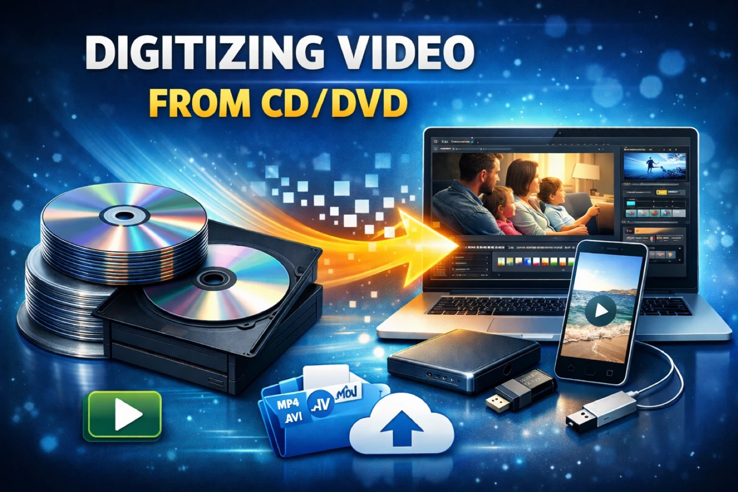 Turn Your Old CDs & DVDs into Digital Files Today!