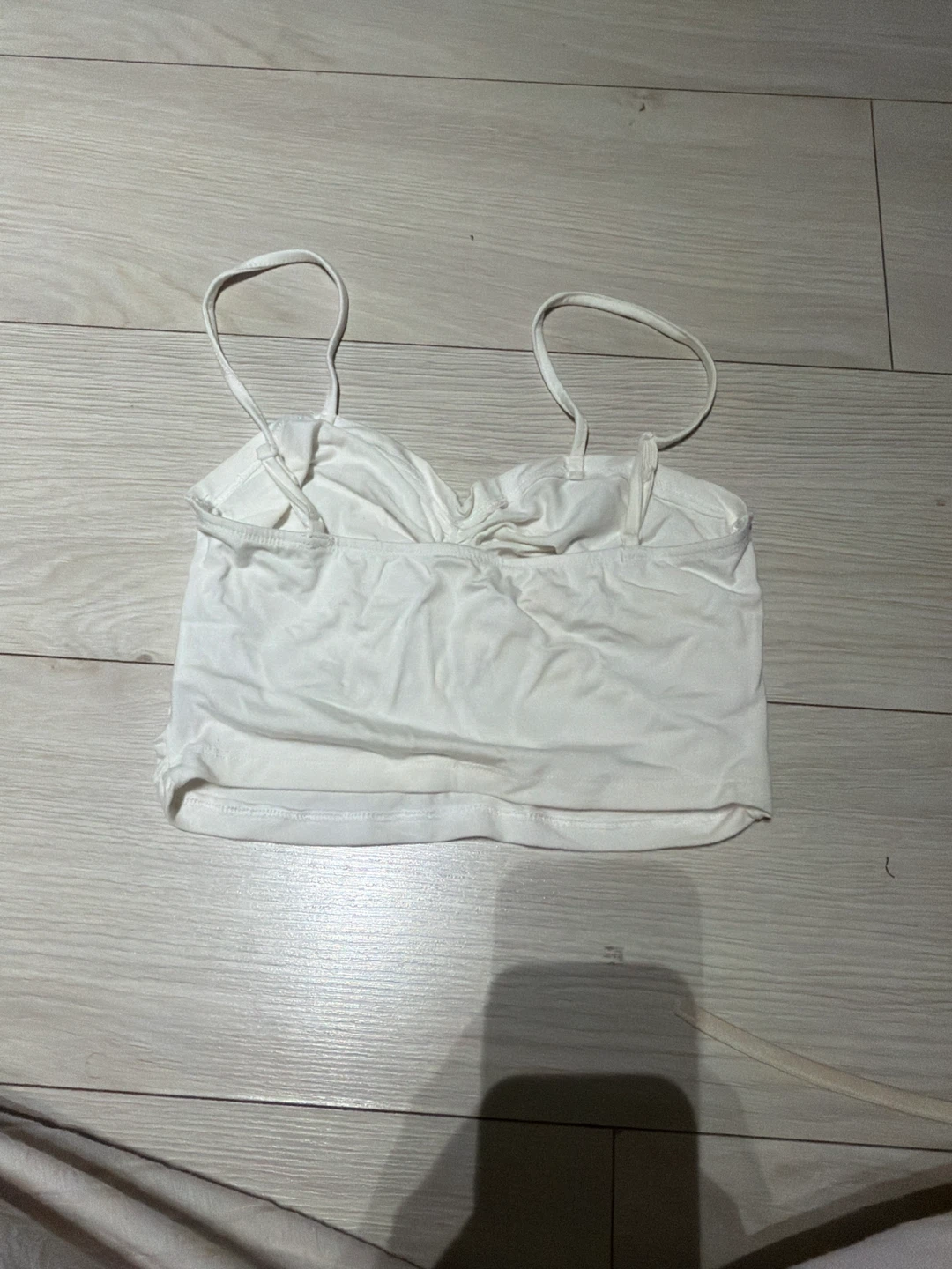 White Ruched Tank Top - photo 2
