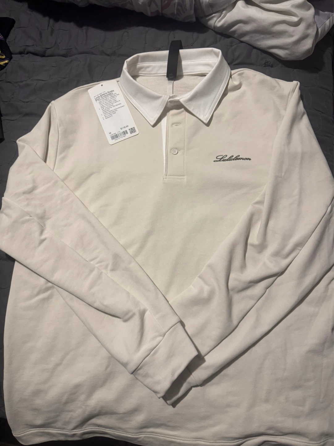 Lululemon Long Sleeve Rugby Shirt - Beige - Size M