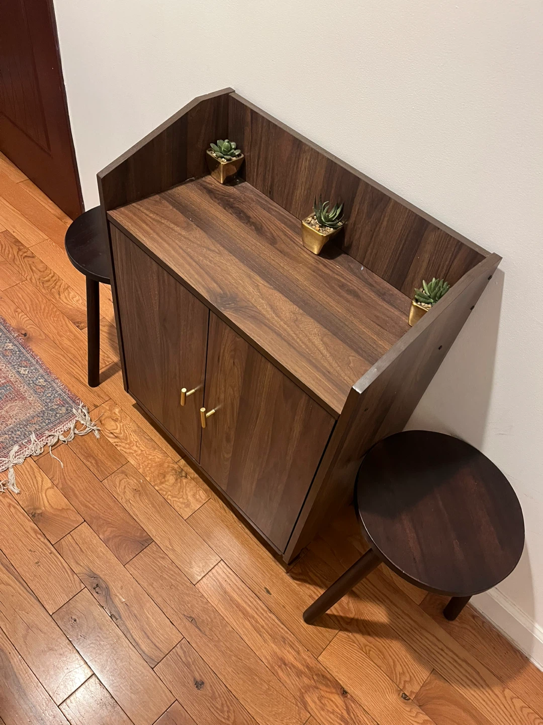 Wooden Shoe Cabinet with Storage - photo 3