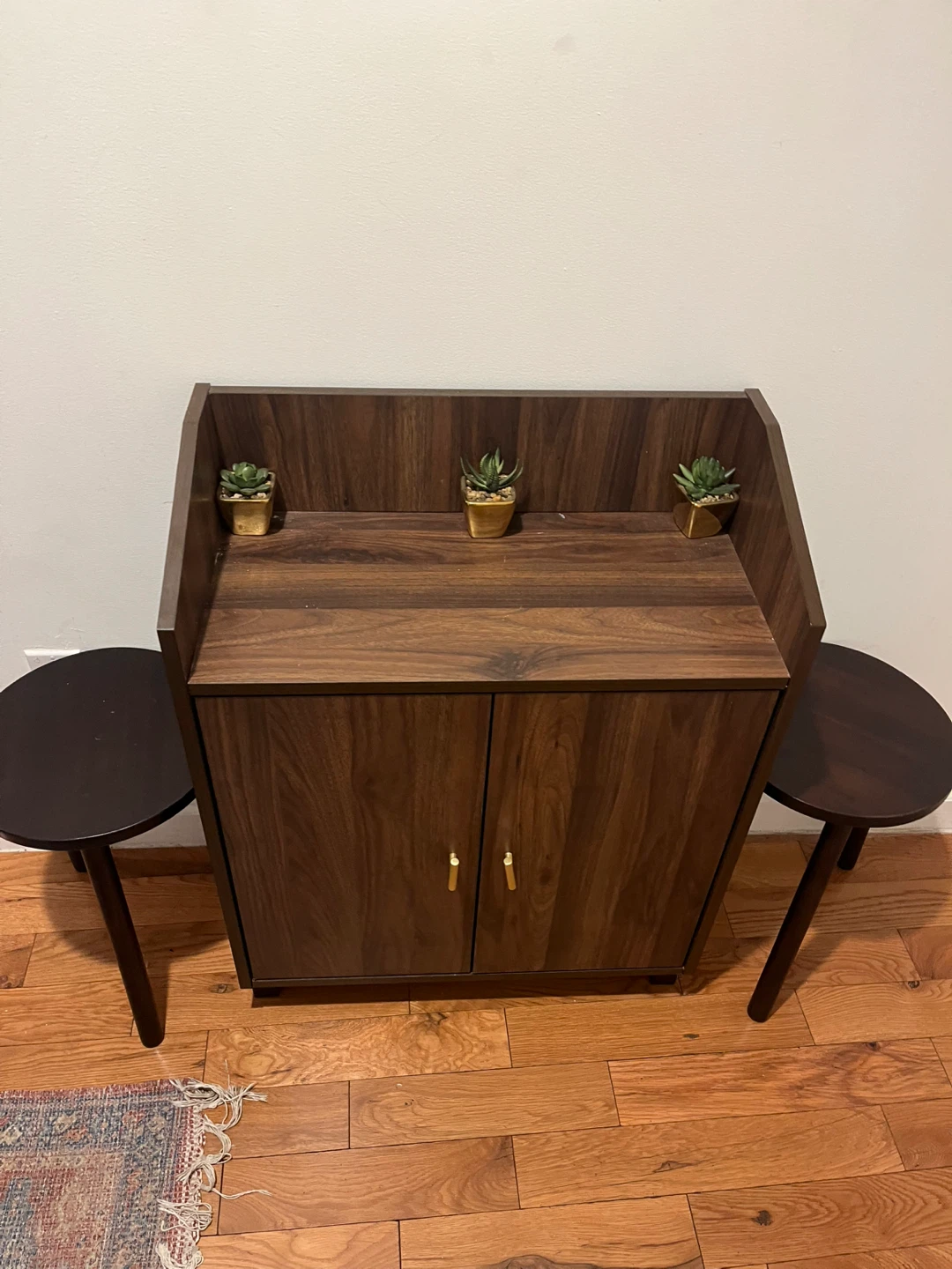 Wooden Shoe Cabinet with Storage