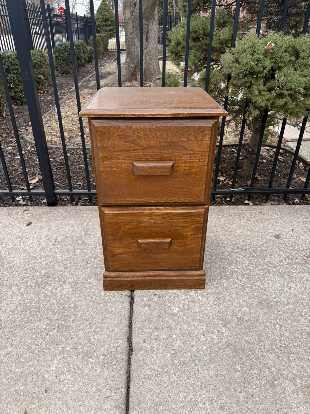 2-Drawer Wooden File Cabinet