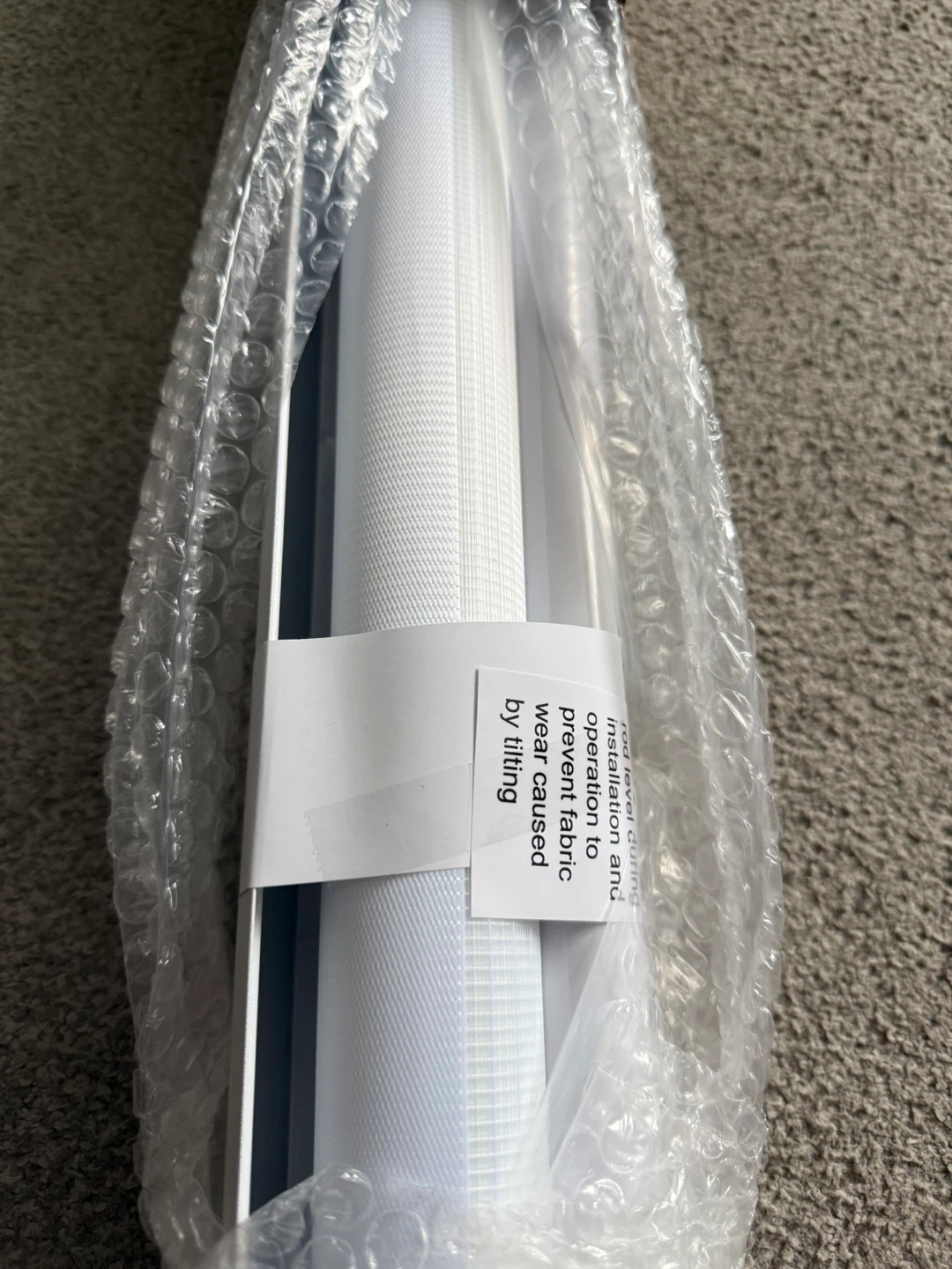NEW White Roller Zebra Blinds, 59"W X 72"H - photo 5