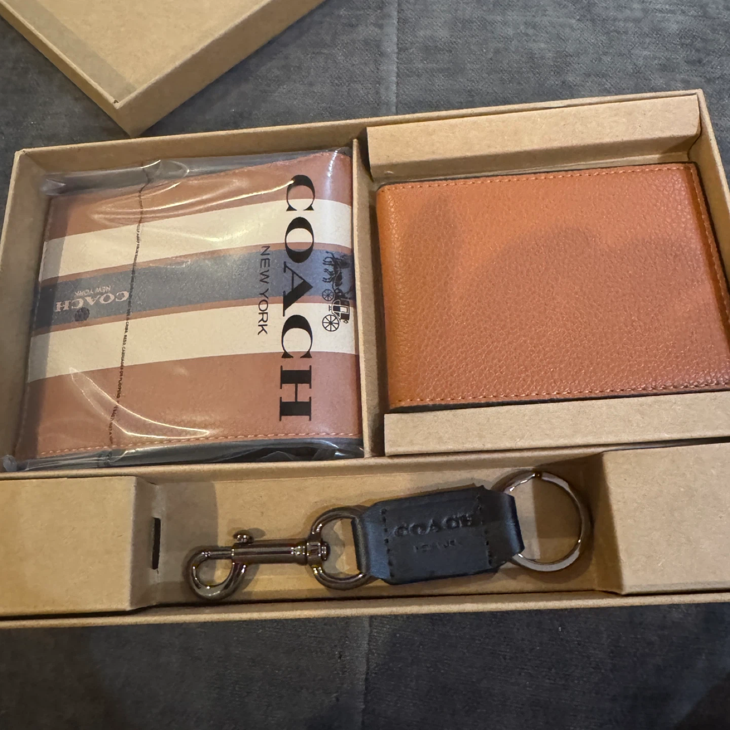 Coach Wallet and Keychain Set