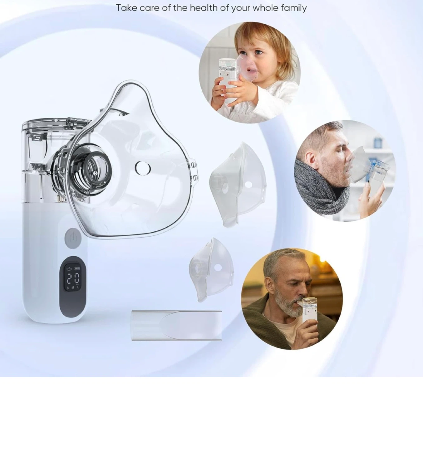 Portable Nebulizer with 3 Modes & Auto Shutdown - photo 5