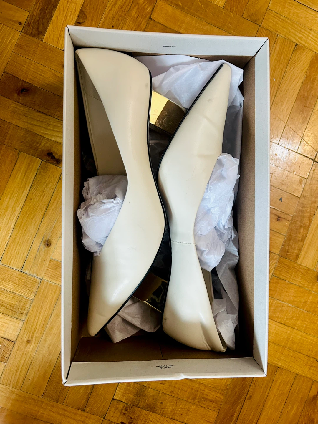 Charles & Keith Light Green Heels Size 39 - photo 5