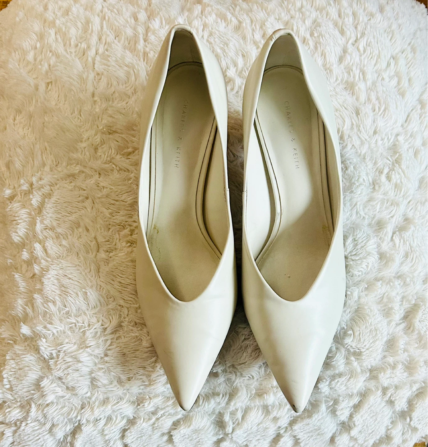 Charles & Keith Light Green Heels Size 39