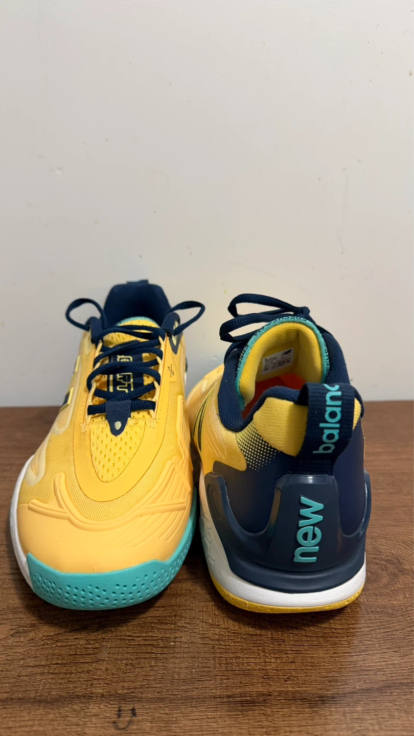 New Balance Yellow Navy Turquoise Athletic Shoes - photo 2