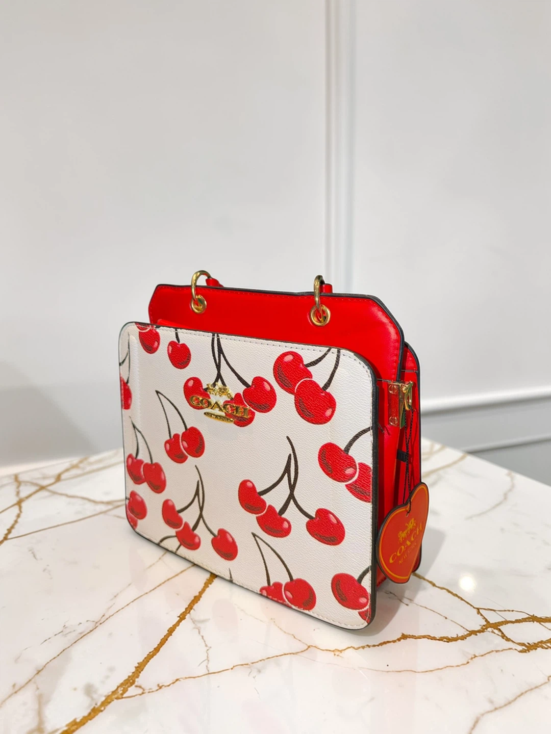 Coach Cherry Print Small Shoulder Bag - photo 2