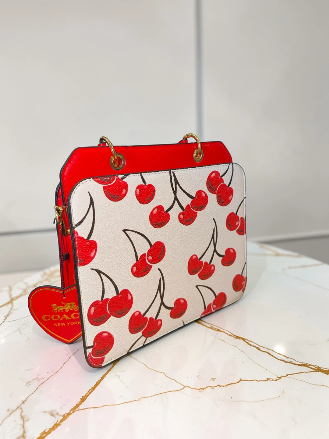 Coach Cherry Print Small Shoulder Bag - photo 5