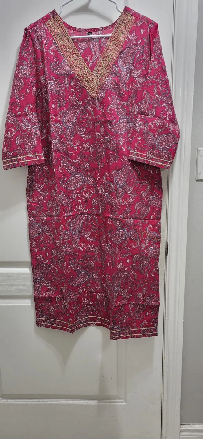 Pink Paisley Kurti