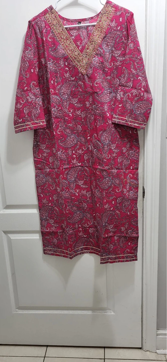 Pink Paisley Kurti - photo 2