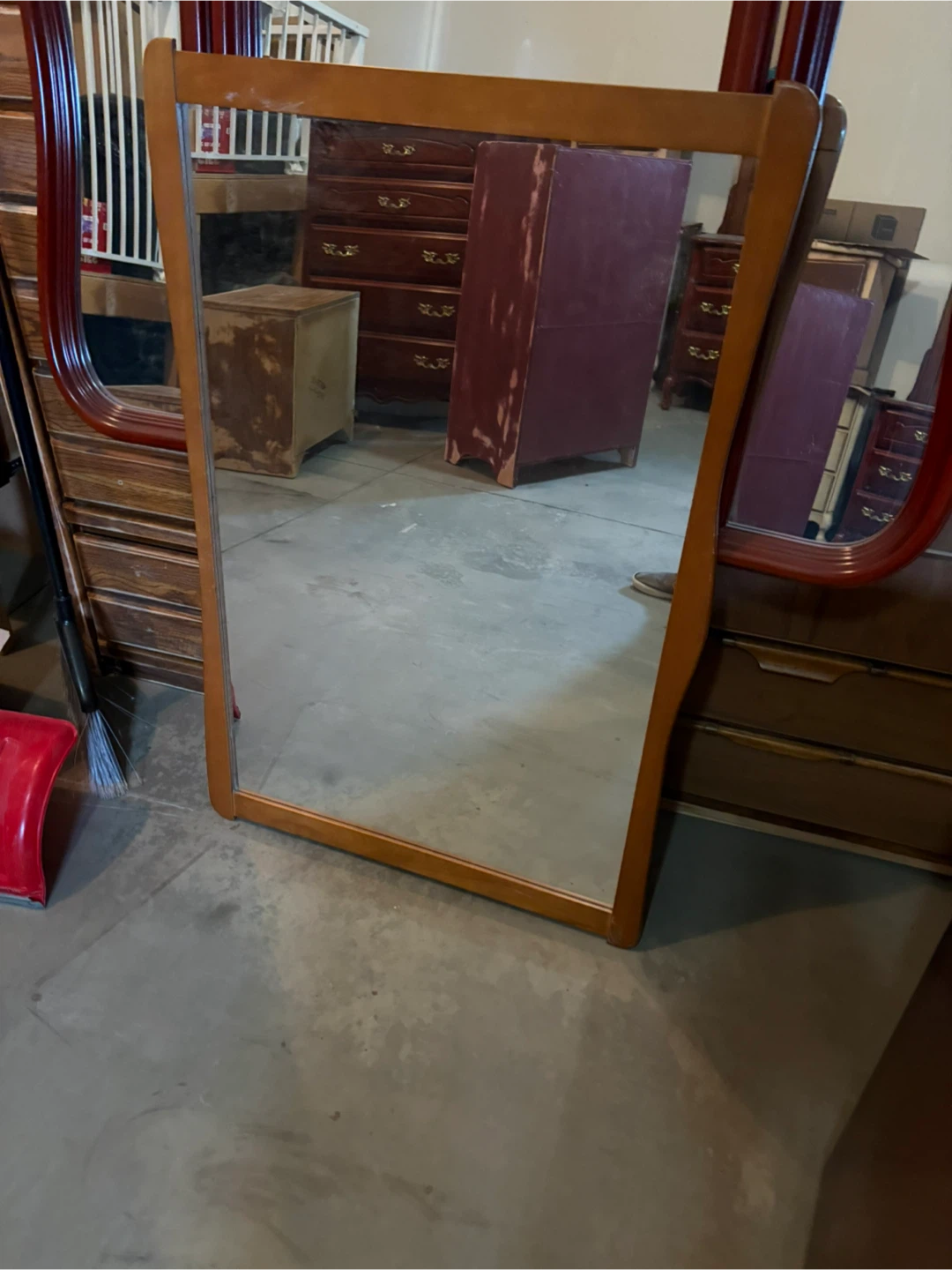 Wooden Framed Mirror - photo 3