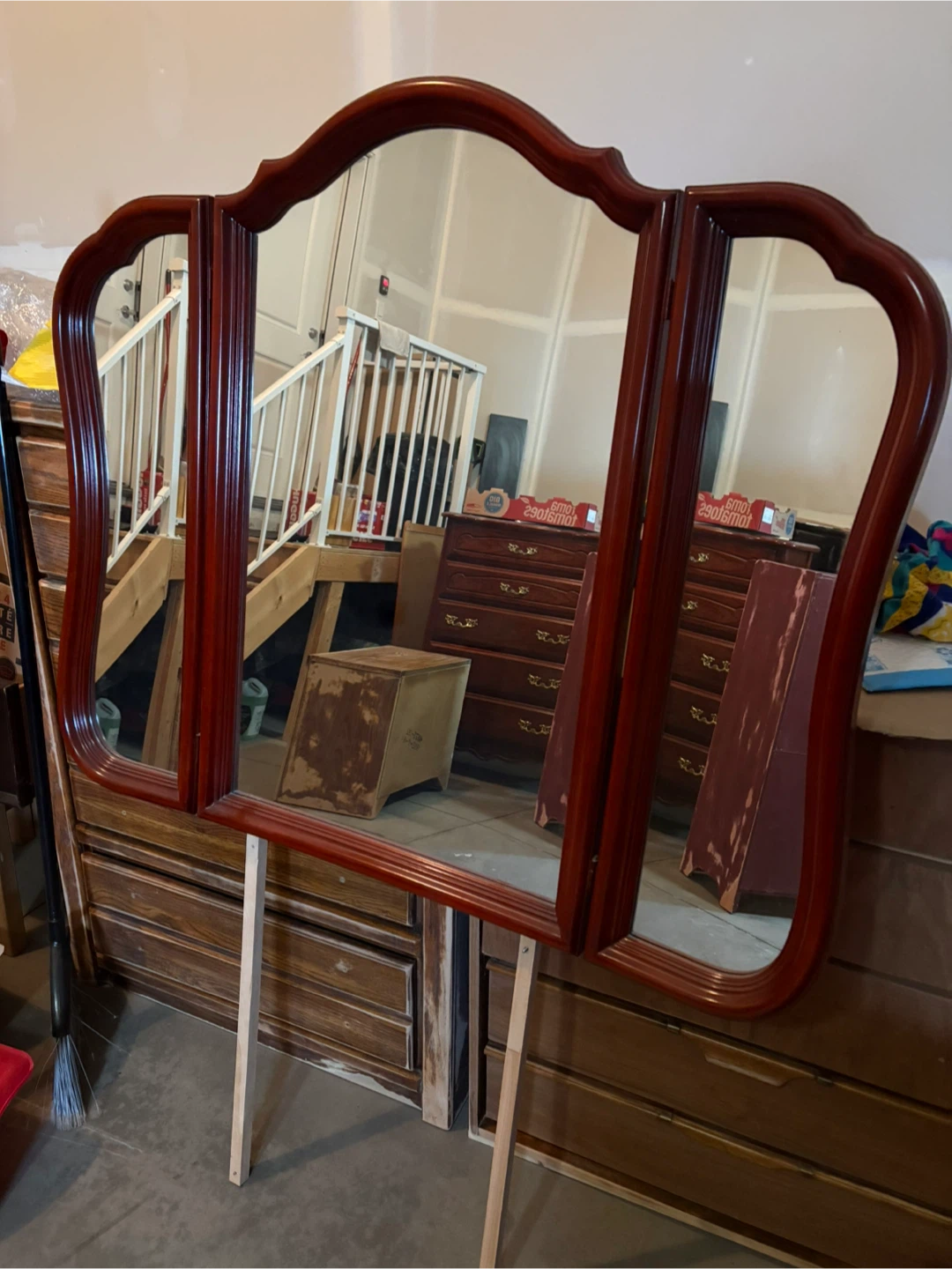 Wooden Framed Mirror - photo 2
