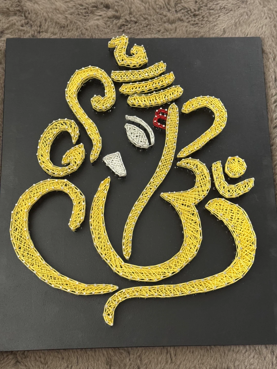 Ganesh String Art Wall Hanging - photo 2