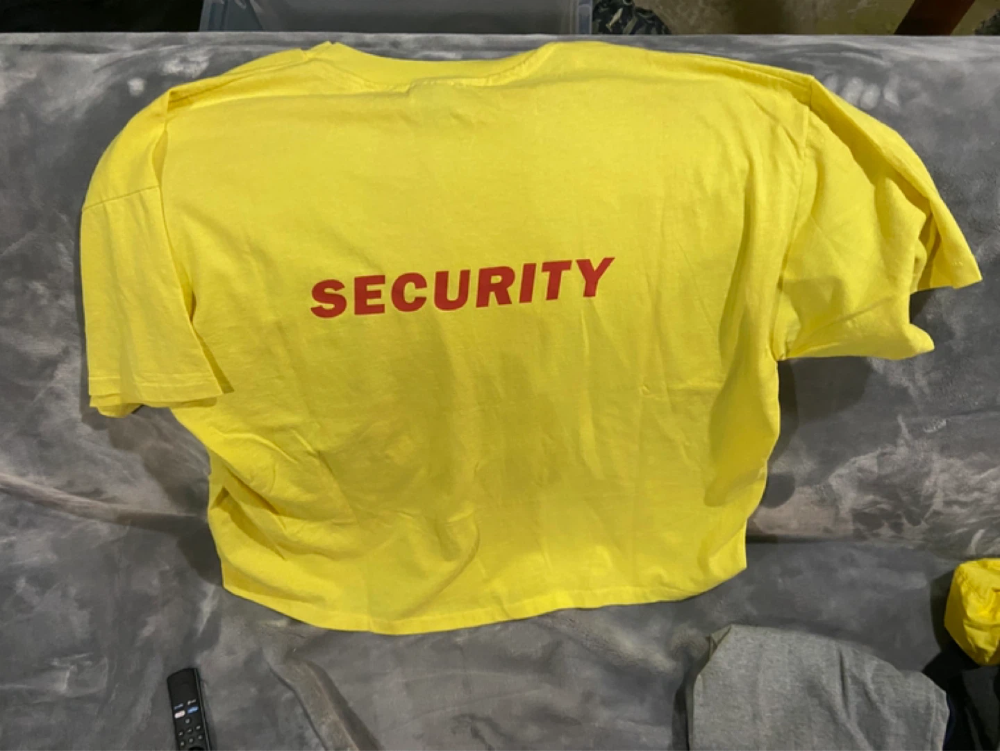 Yellow Hanes Big Valley Jamboree Security T-Shirt - photo 2