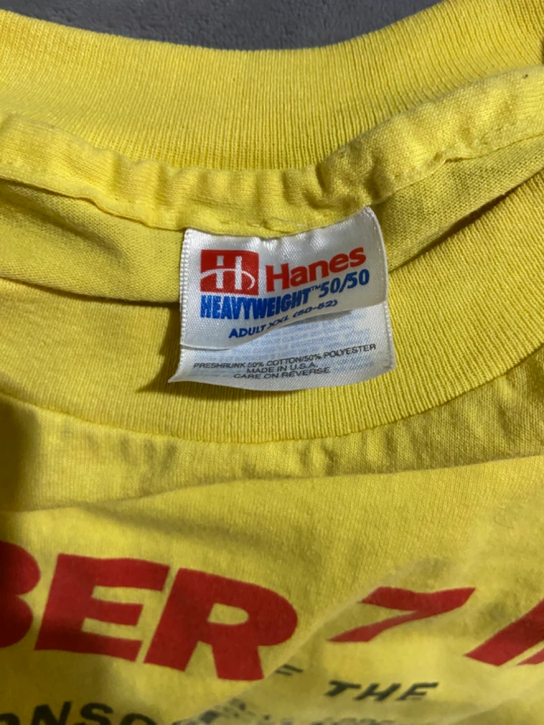 Yellow Hanes Big Valley Jamboree Security T-Shirt - photo 4