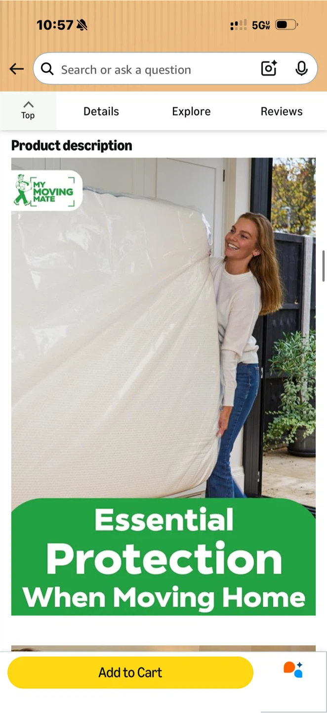 My Moving Mate Heavy Duty King Size Mattress Bag - photo 2
