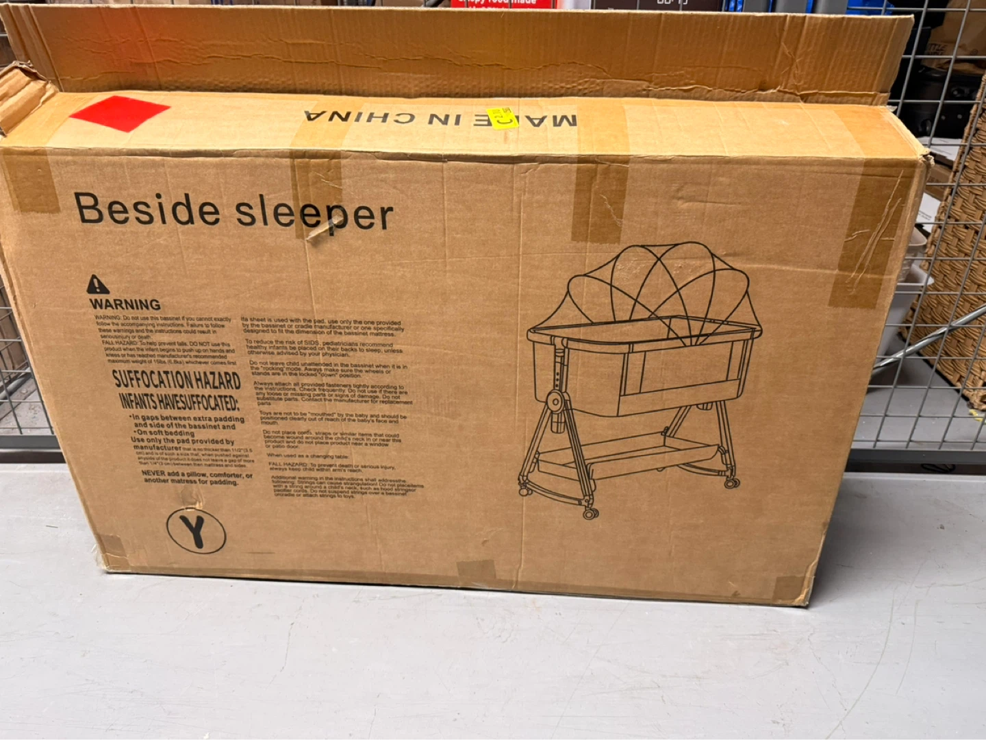 Co-Sleeper Baby Bassinet with Wheels - photo 2