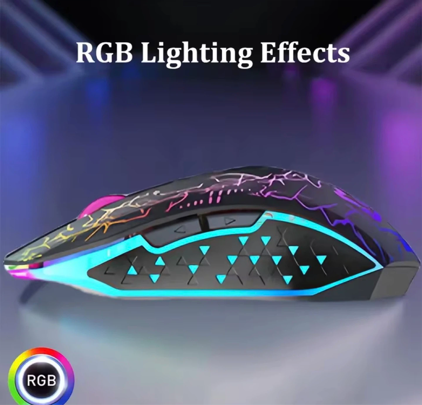 RGB Rechargeable Wireless Gaming Mouse - Bluetooth 5.2 & 2.4G - photo 4