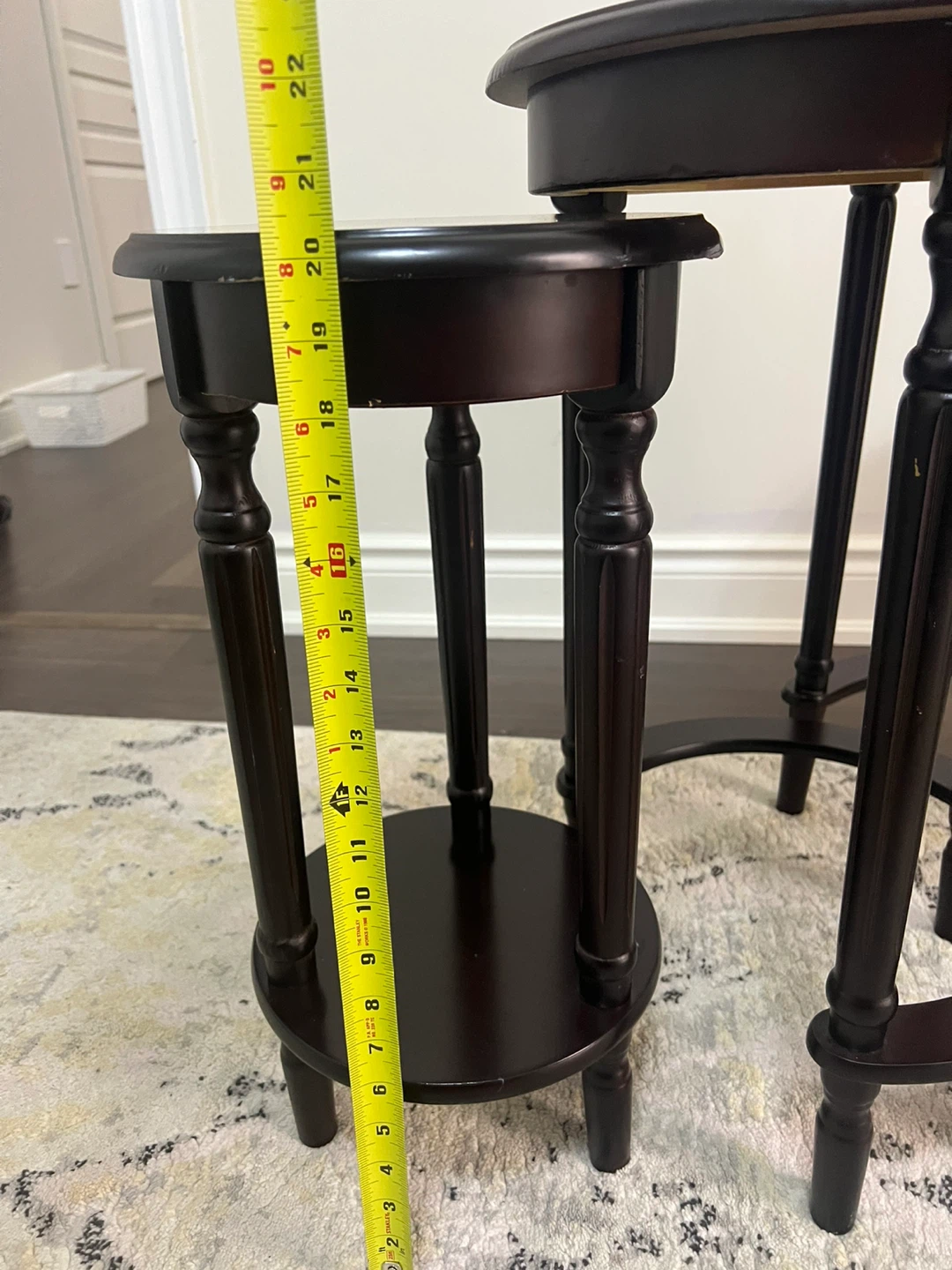Dark Brown Nesting Side Tables (Set of 3) - photo 5