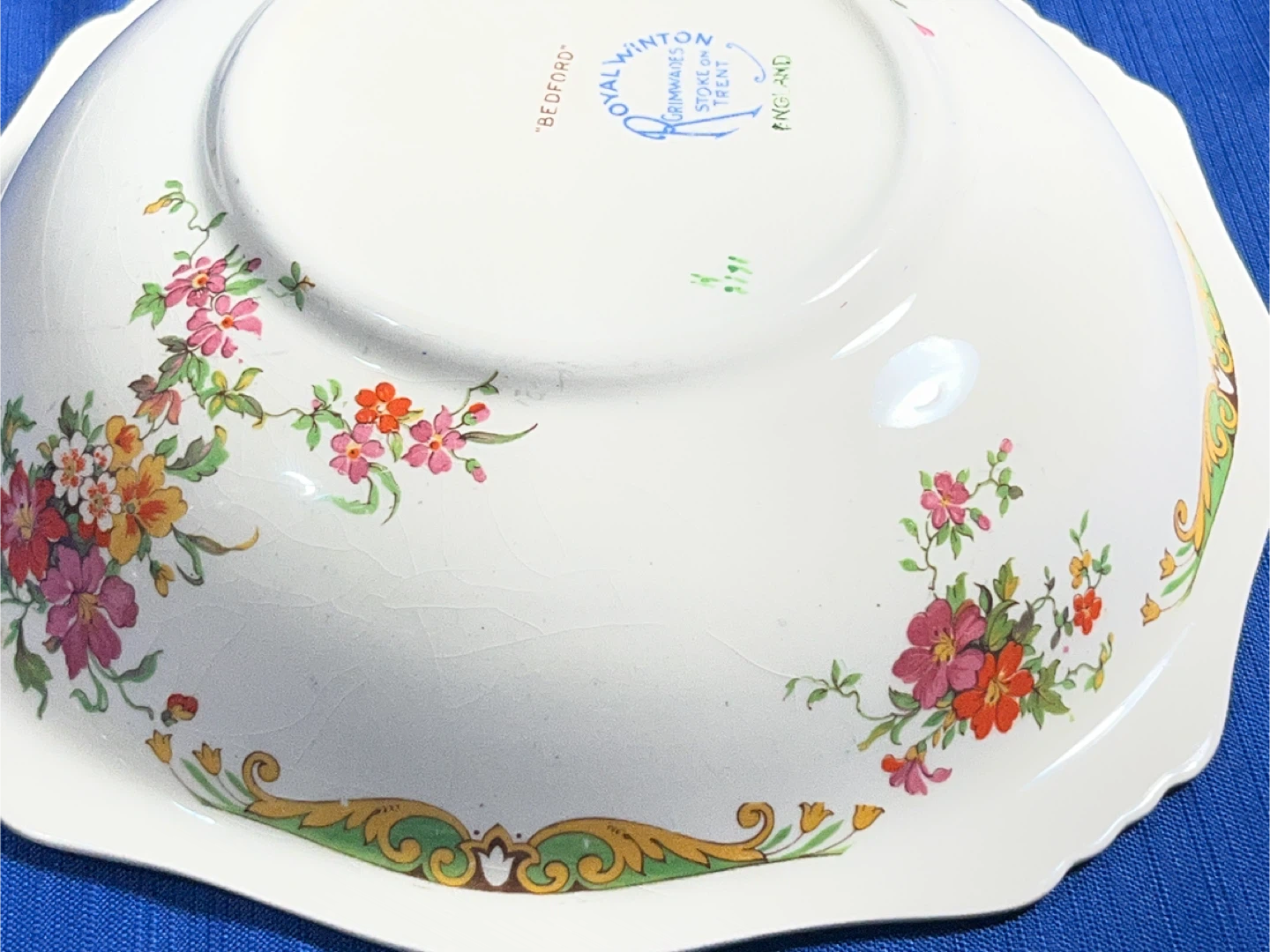 Vintage Royal Winton "Bedford" Lidded Serving Dish 1930s - photo 4