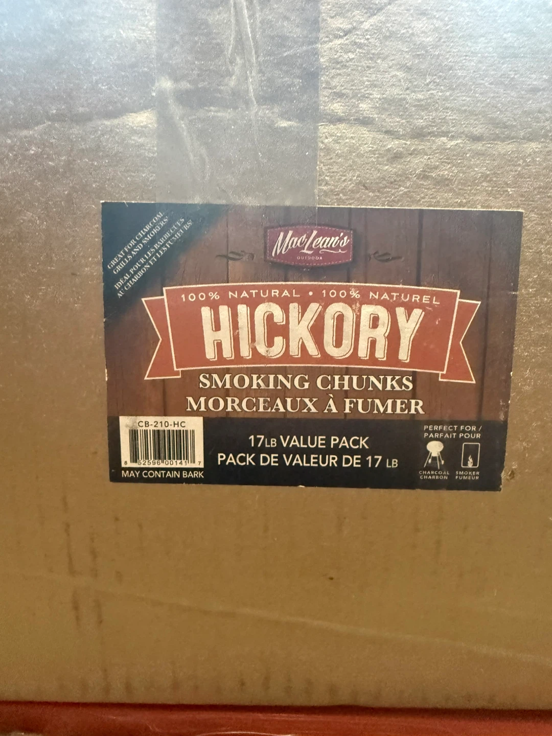 MacLean's Hickory Smoking Chunks 17lb Value Pack