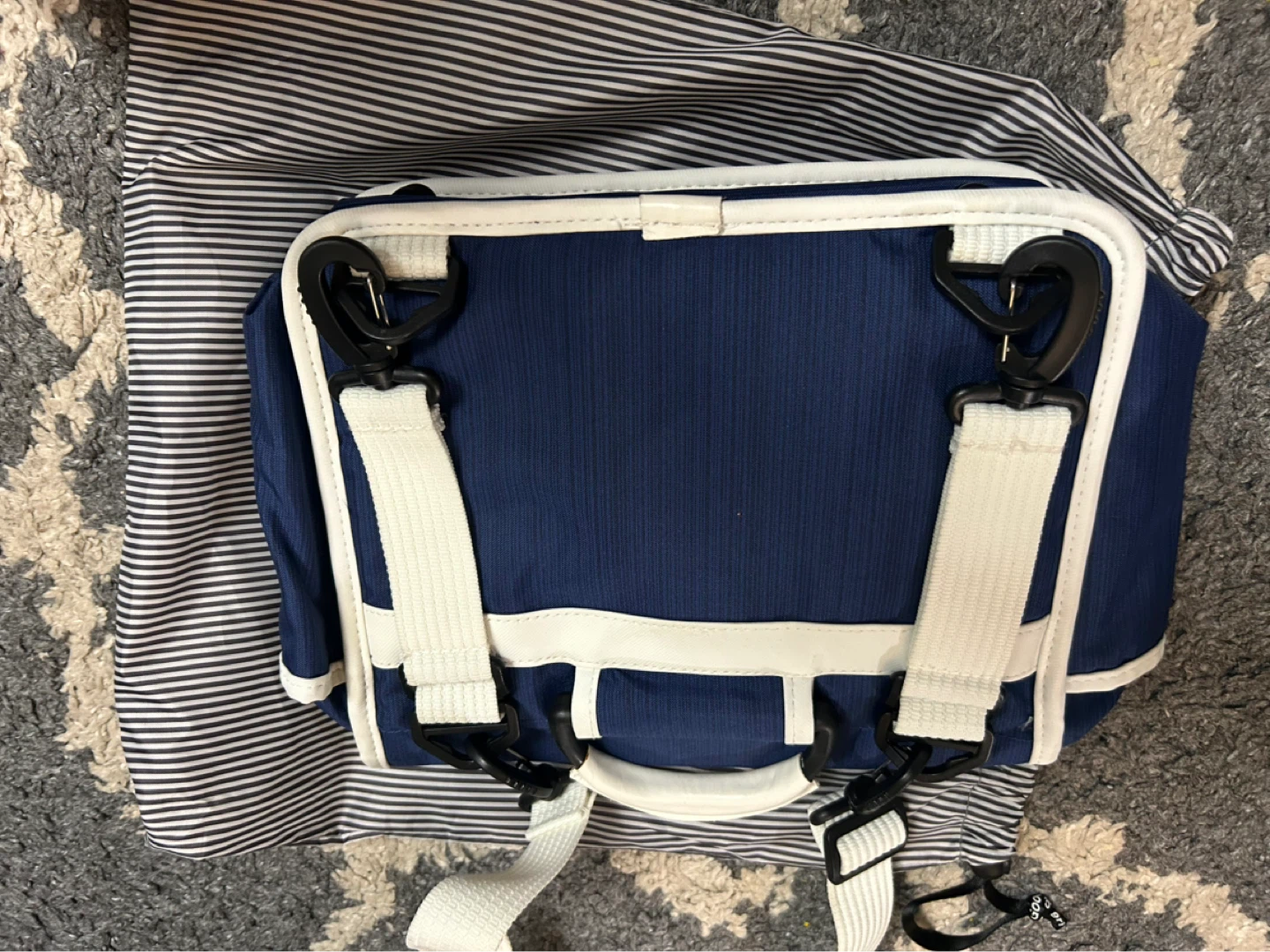Goodordering Blue Canvas Messenger Bag - photo 2
