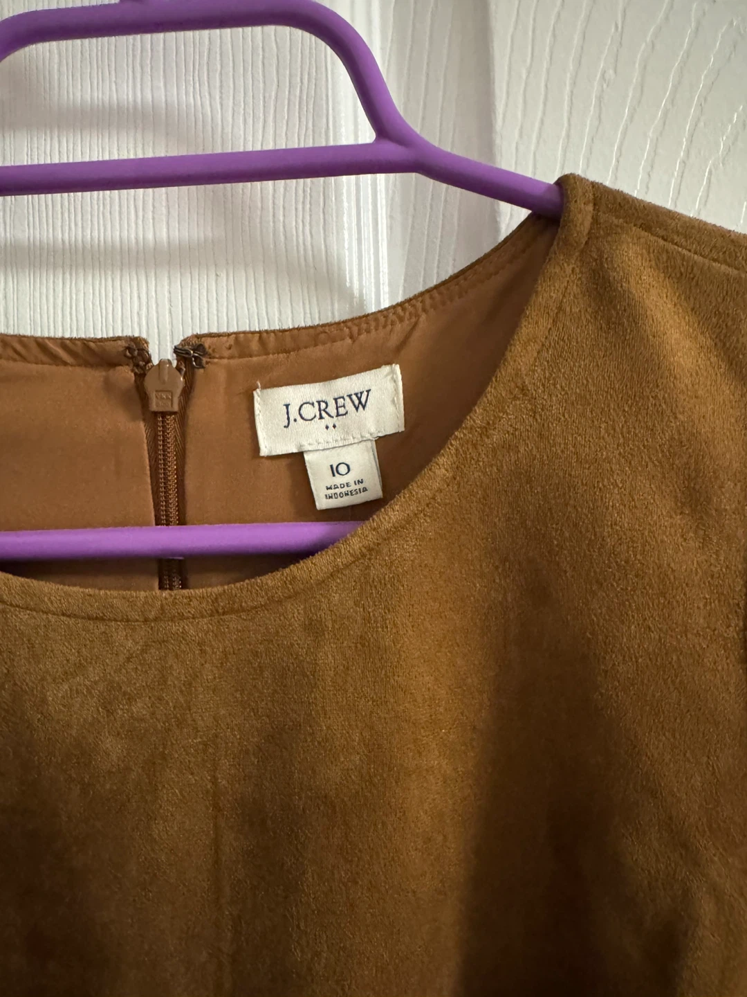 J.Crew Suede A-Line Dress Size 10 - photo 3