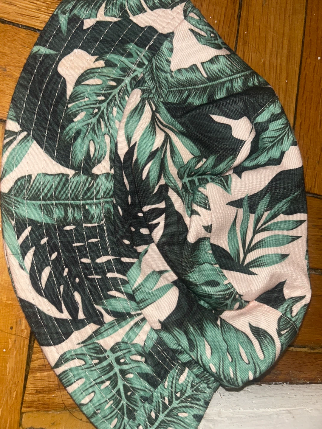 Bucket Hat - Tropical Leaf Print - photo 3