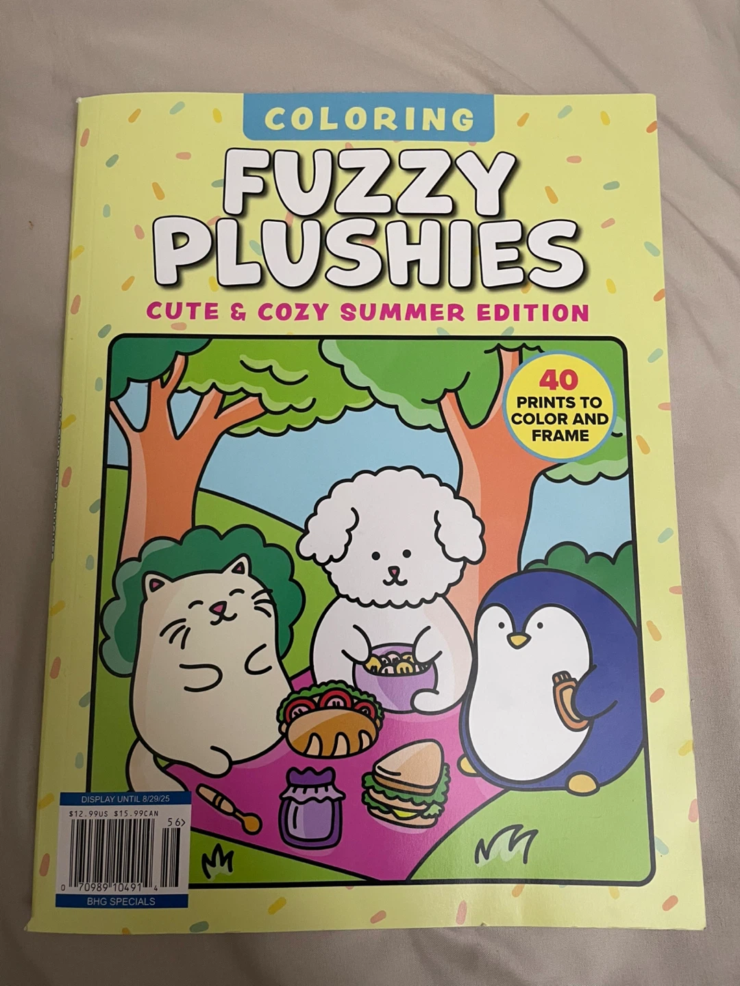 Fuzzy pluses colouring book