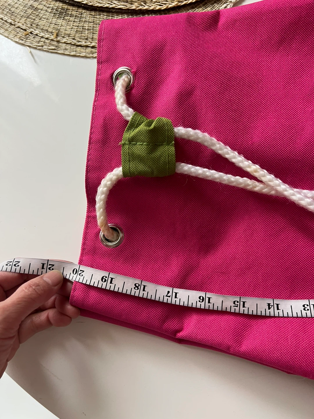 Pink Drawstring Bag with Sun Embroidery - photo 3
