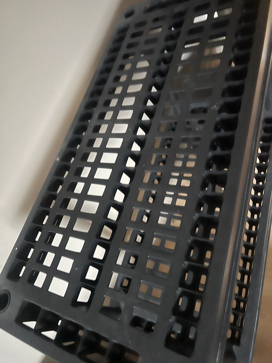Black Plastic Shelving Unit - photo 2