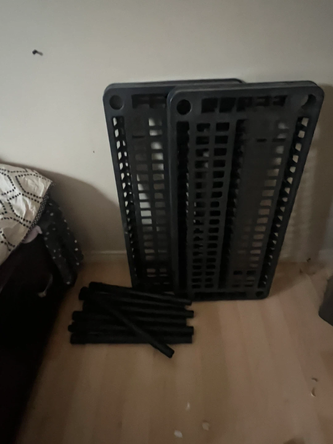 Black Plastic Shelving Unit - photo 4