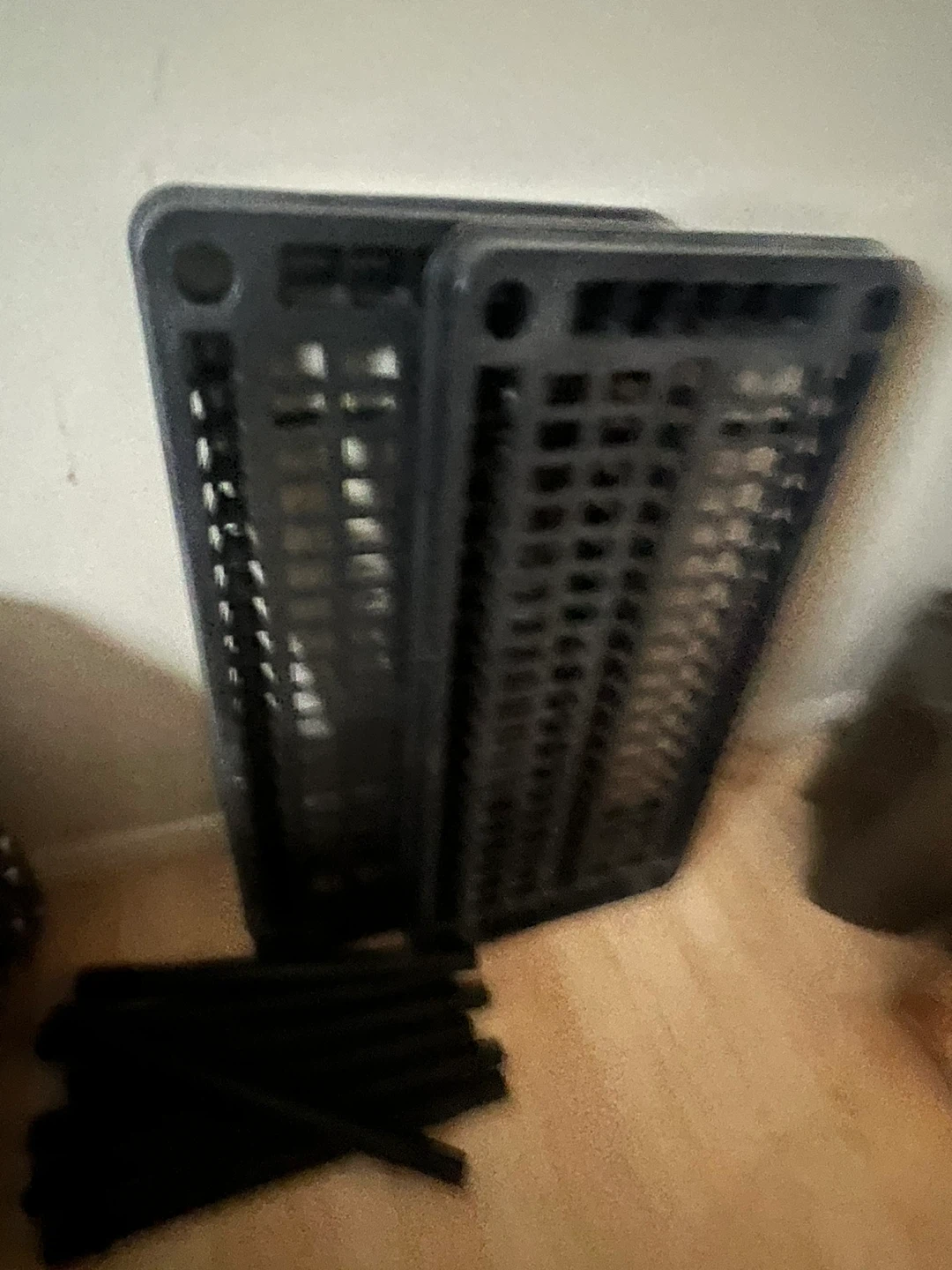 Black Plastic Shelving Unit - photo 3