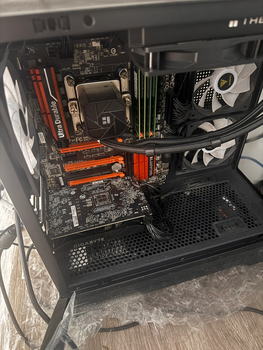 Custom Gaming PC Setup with Dual Monitors