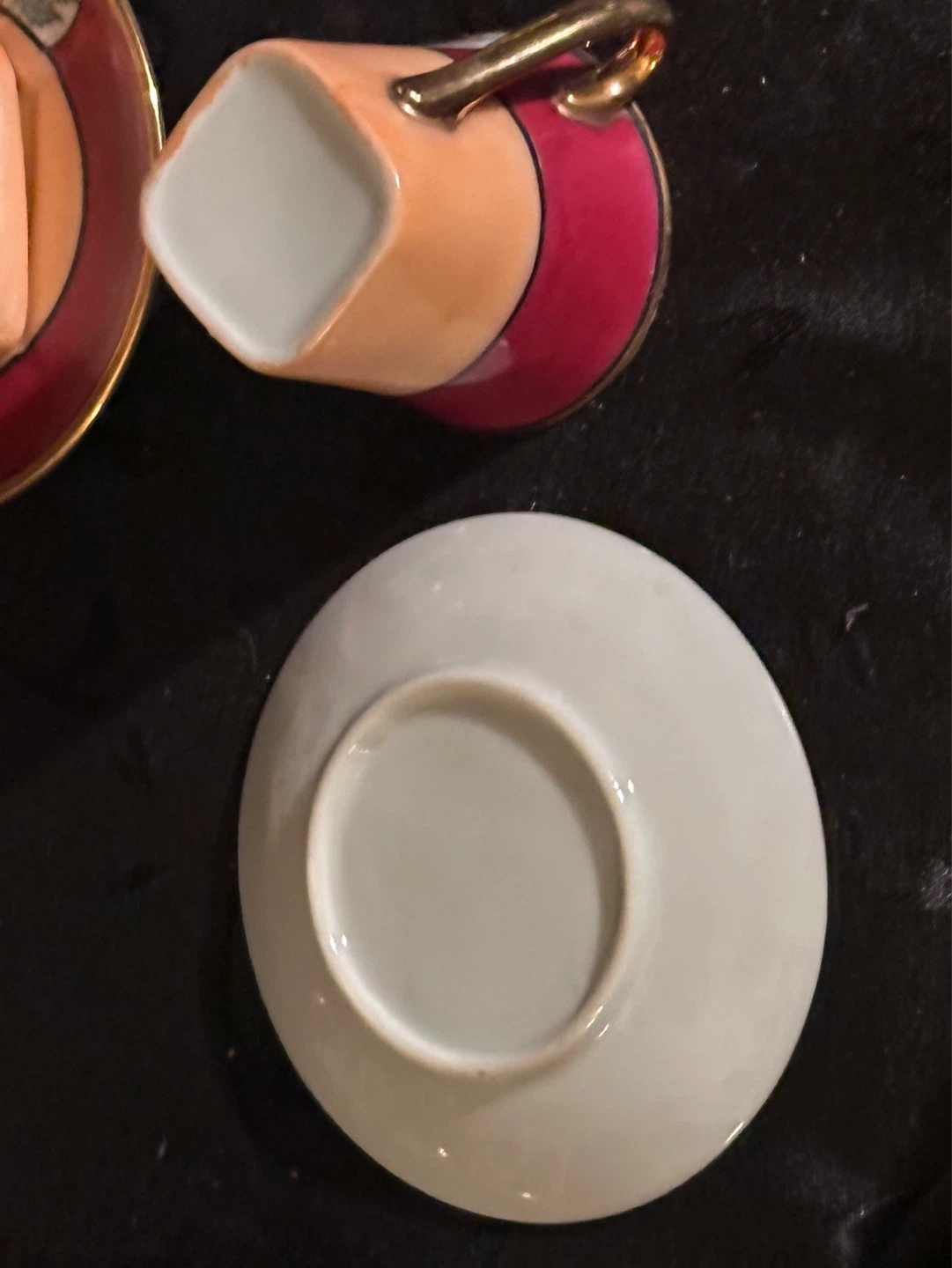 vintage japanese lustre ware demitasse set - photo 5