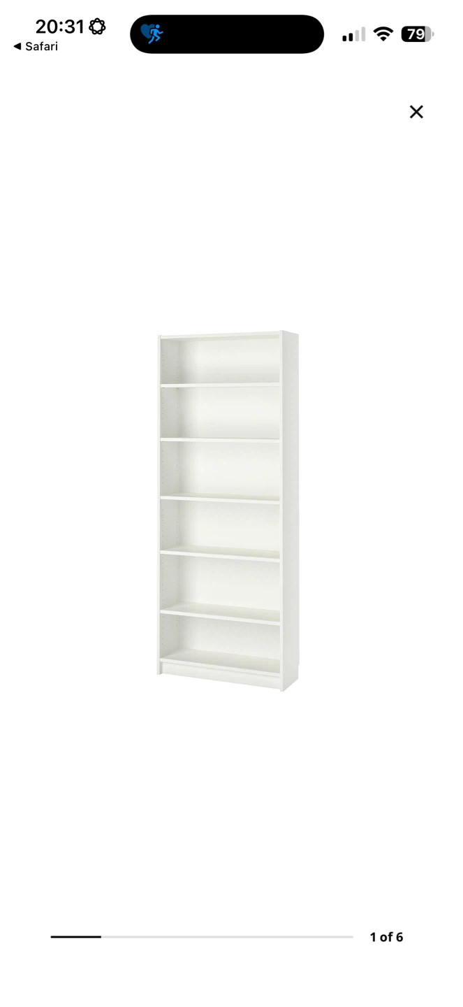 IKEA BILLY White Bookcase - 80cm Wide - photo 3