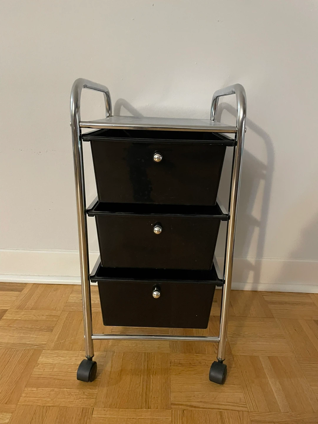 3-Drawer Rolling Storage Cart
