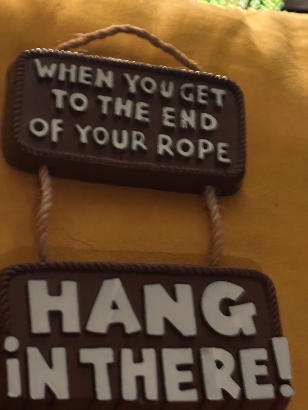 Vintage at the end of your rope cat sign - photo 2