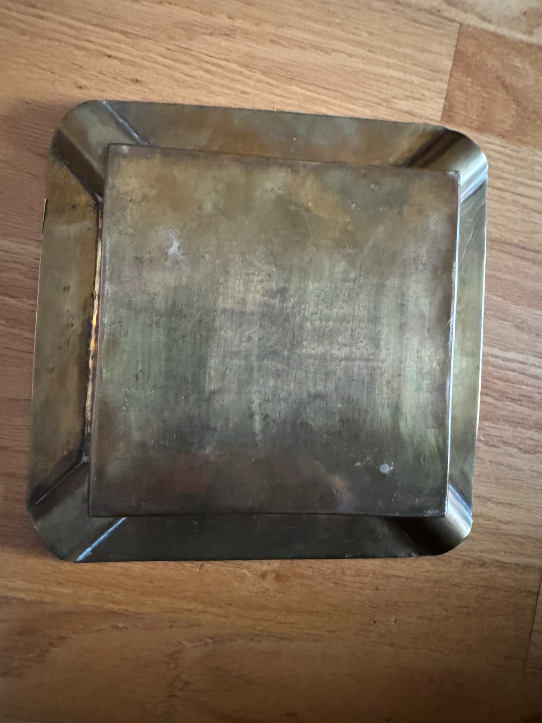 Vintage MCM Heavy Brass Cigar Ashtray - photo 2
