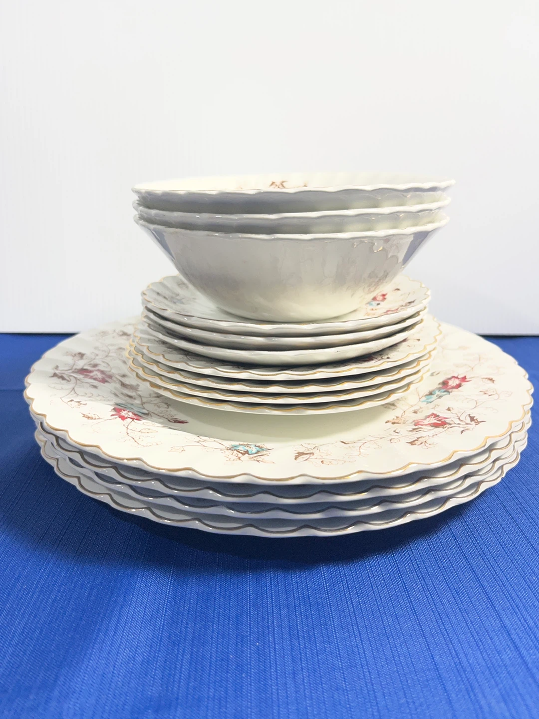 Vintage Johnson Brothers Snowhite Ironstone Dinnerware Set