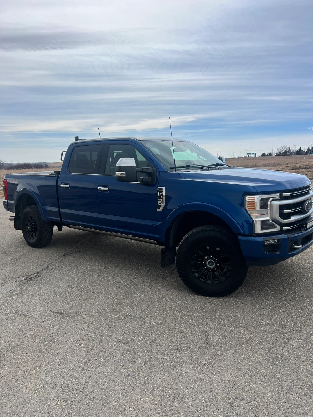 Blue Ford F-350 Platinum Tremor Crew Cab Pickup Truck - photo 2