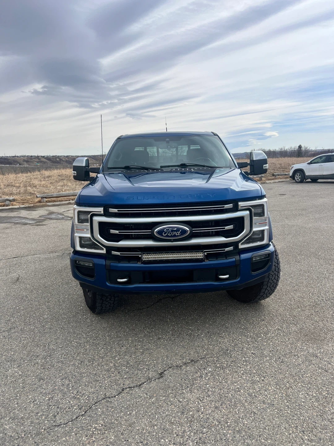 Blue Ford F-350 Platinum Tremor Crew Cab Pickup Truck - photo 3