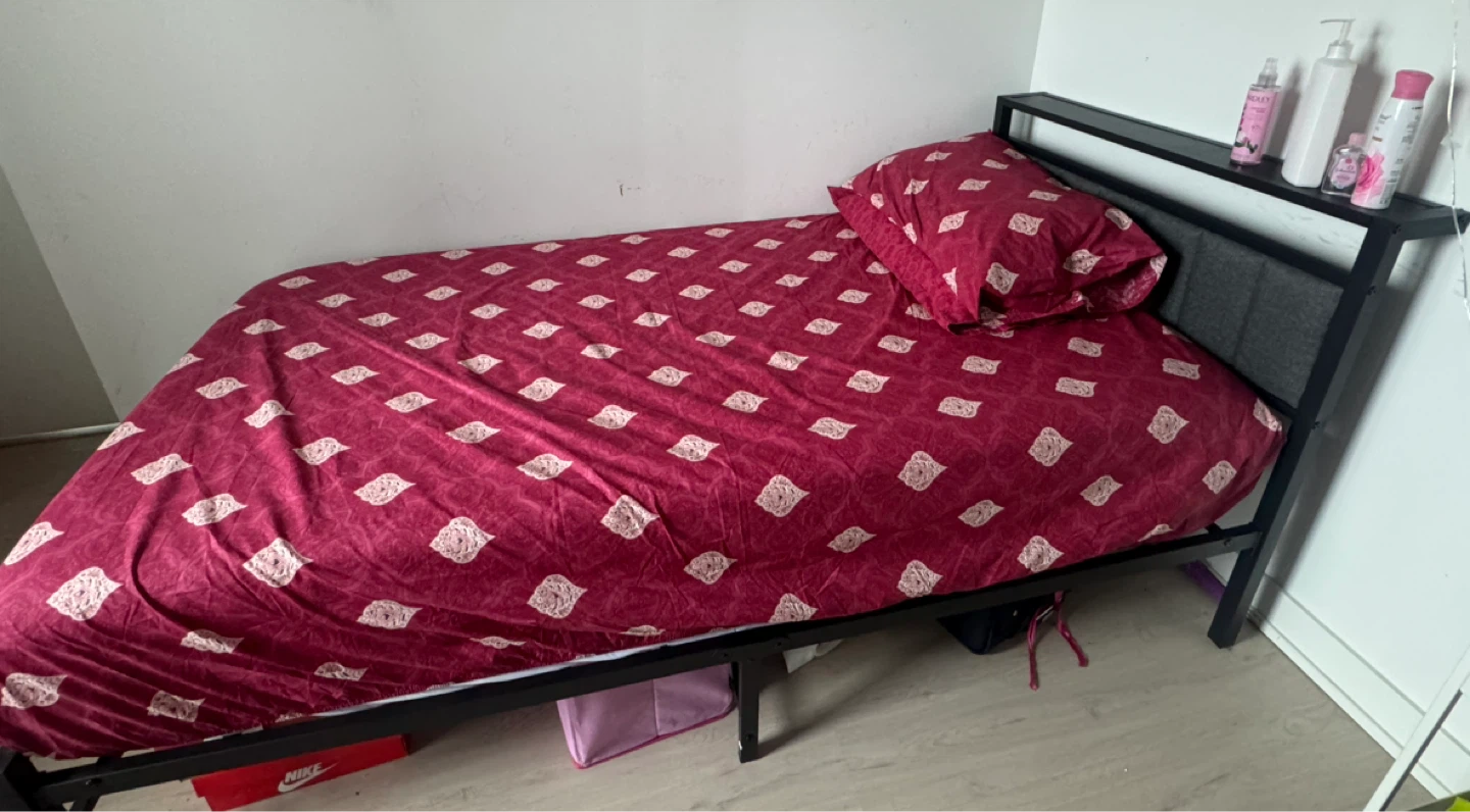 Twin Bed Frame with Bedding - photo 3