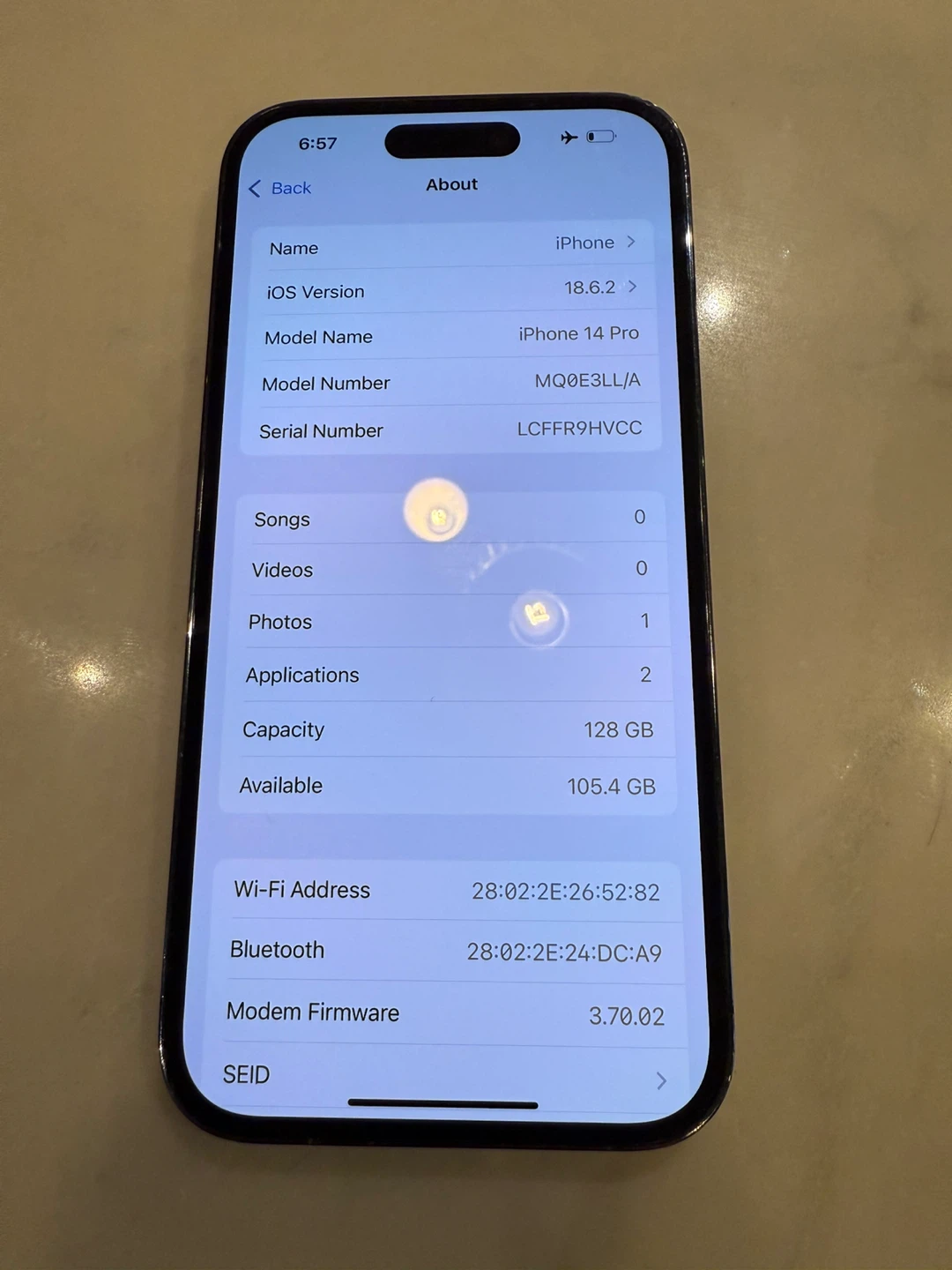 Unlocked Apple iPhone 14 Pro 128GB Excellent - photo 2
