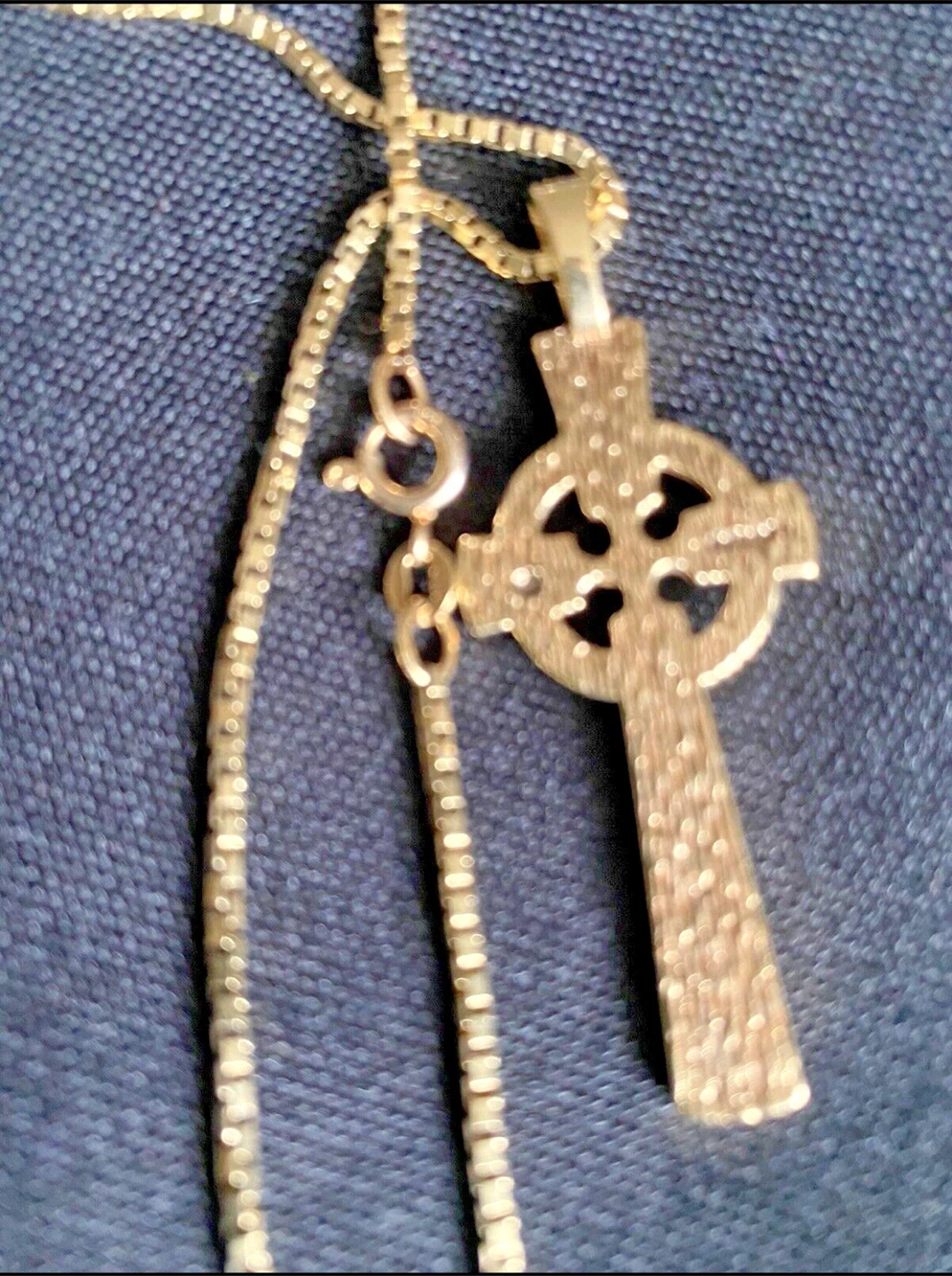 Vintage Celtic Cross pendant and chain - photo 5